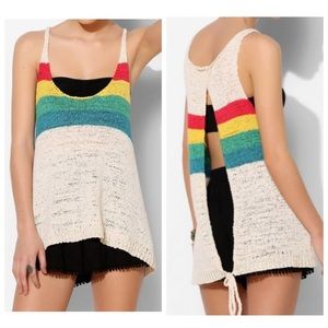 DV Dolce Vita rainbow festival open back knit tank